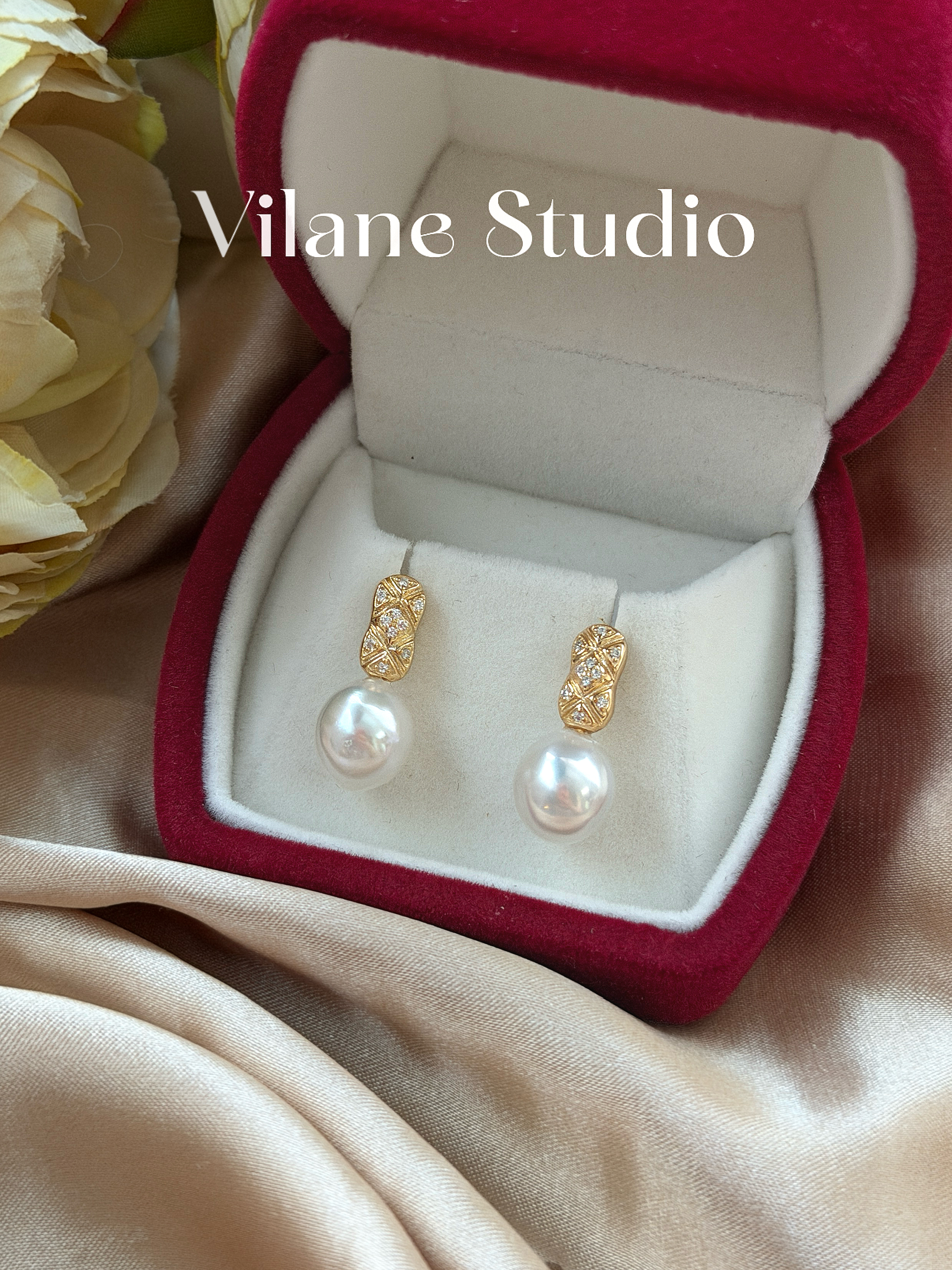 海水澳白枭点位9-10纯银S925耳钉耳环 横卡9.37 & 9.59 一物一拍