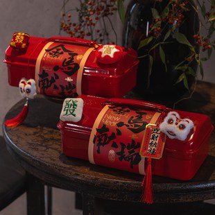 新年礼盒包装马年糖果饼干零食燕窝阿胶糕烘焙年货伴手礼物礼品盒