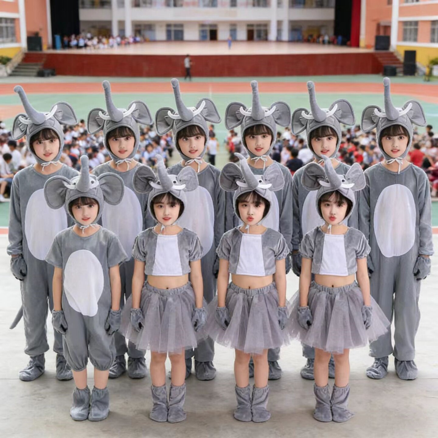 六一儿童演出服大象动物表演服装幼儿园小象小学生大象舞蹈服装