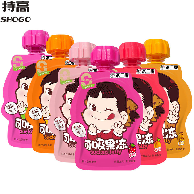 不二家果冻吸吸冻小袋装0脂肪蒟蒻汁混合口味幼儿童园零食伴手礼图片