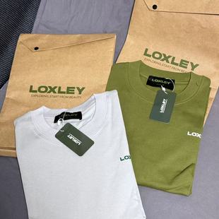 独特漂亮文件袋包装 LOXLEY洛克利宽松短袖 t恤男女夏