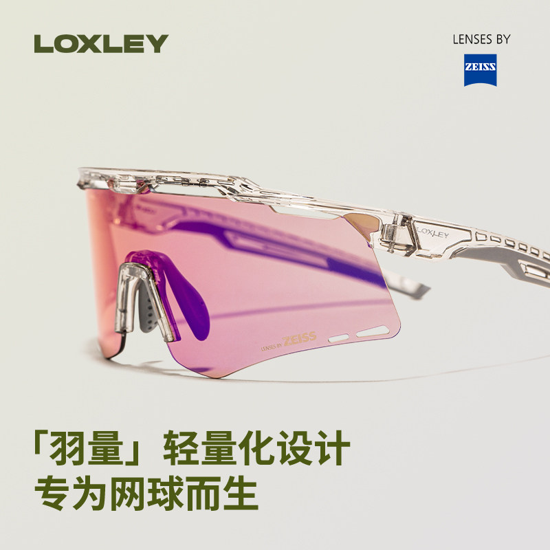 LOXLEY蔡司专业网球运动眼镜防脱落保护眼睛偏光防晒太阳镜