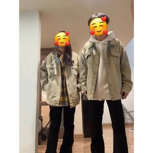 黄泥色水洗做旧牛仔外套男春季高级感痞帅牛仔衣美式复古工装夹克