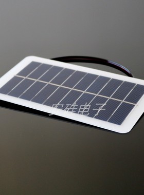 5V400mA 2W 太阳能电池板 PET板太阳能板 Micro USB接口 安卓口