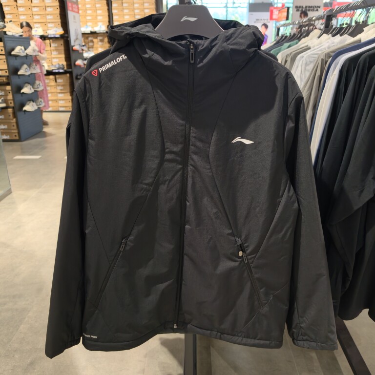 李宁男子棉服冬季运动时尚系列宽松保暖外套PRIMALOFT棉衣AJMW055
