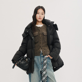 HPLY荷比俪2025冬女短款 随单送羽绒包 连帽设计轻盈鹅绒羽绒服