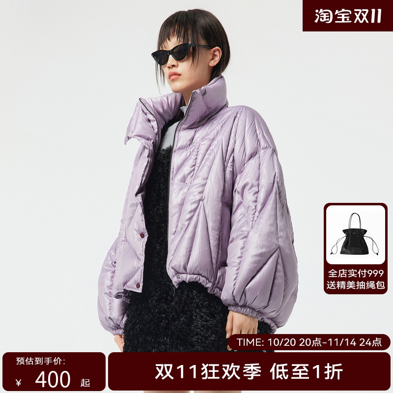 H·GENTEEL荷高冬季鸭绒品形象款面包羽绒服