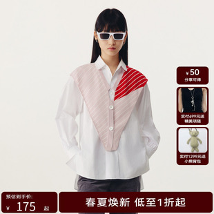 HPLY荷比俪春季 女拼接充满活力潮流三角披肩HYD13650221 新款