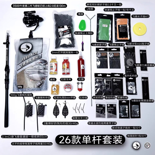 飞德钓鱼全套渔具到手即用