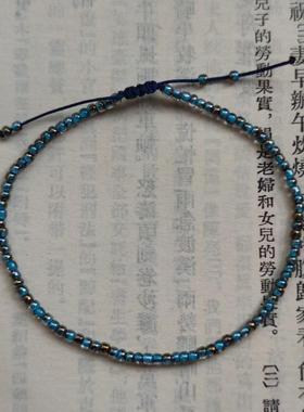 纯手工编天然原矿白水晶手链