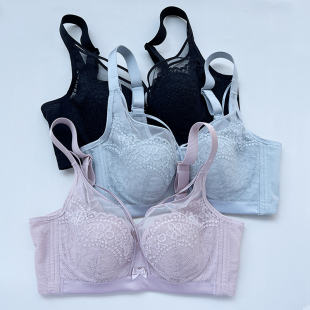 赏心文胸9080显小显瘦超薄芒果杯防凸软钢圈收副乳女内衣9052同款
