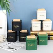 糖果咖啡豆食品级密封防潮罐镀锌铁防锈冰箱宿舍罐桌面零食收纳盒