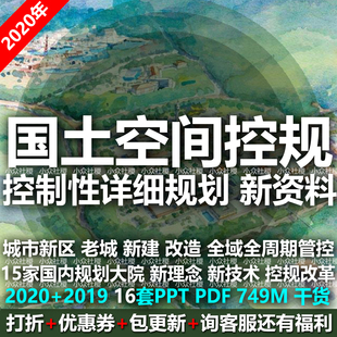 2020控规控制性详细规划设计方案汇报PPT三区三线划定全域化管控