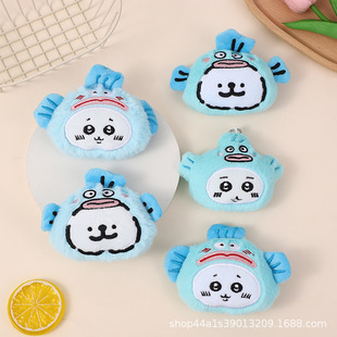 热款丑鱼头套小狗吱吱叫毛绒挂件小八小吉丑鱼毛绒玩偶娃娃机摆摊