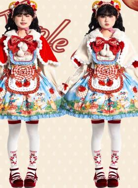 现货三天大全套《红苹果乐园》Lolita原创设计风小蛋糕玩偶连衣裙