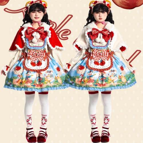 星辰幻想红苹果乐园美复古洛丽塔