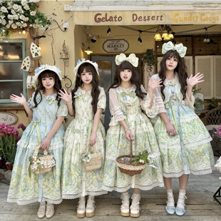 珍珠糖果甜茶lolita风玩偶少女柠檬匣子洋装 香水铃兰 预约 全款