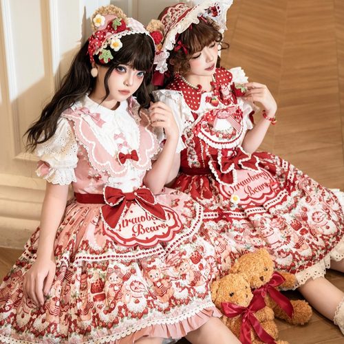 草莓连衣裙星辰幻想Lolita可爱