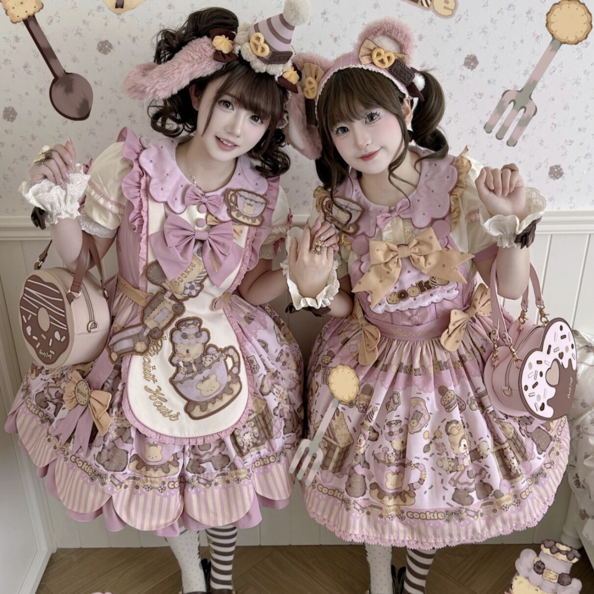 定金预约《熊仔饼干SP》lolita原创设计风少女糖果玩偶小熊洋装