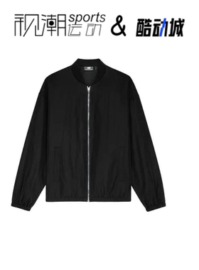 NewBalance NB联名SS23黑色男女纯色百搭运动立领夹克5AD27061-BK