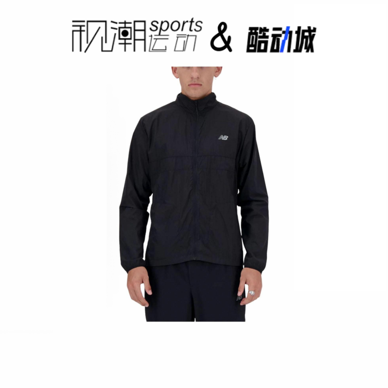 NB纯黑夹克外套防风立领运动休闲