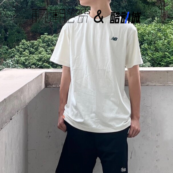 NBSS24白色圆领运动休闲短袖T恤