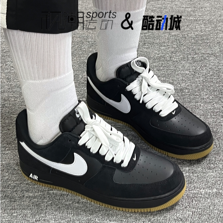 Nike耐克空军一号黑色男防滑百搭耐磨低帮轻便休闲板鞋IB6388-001