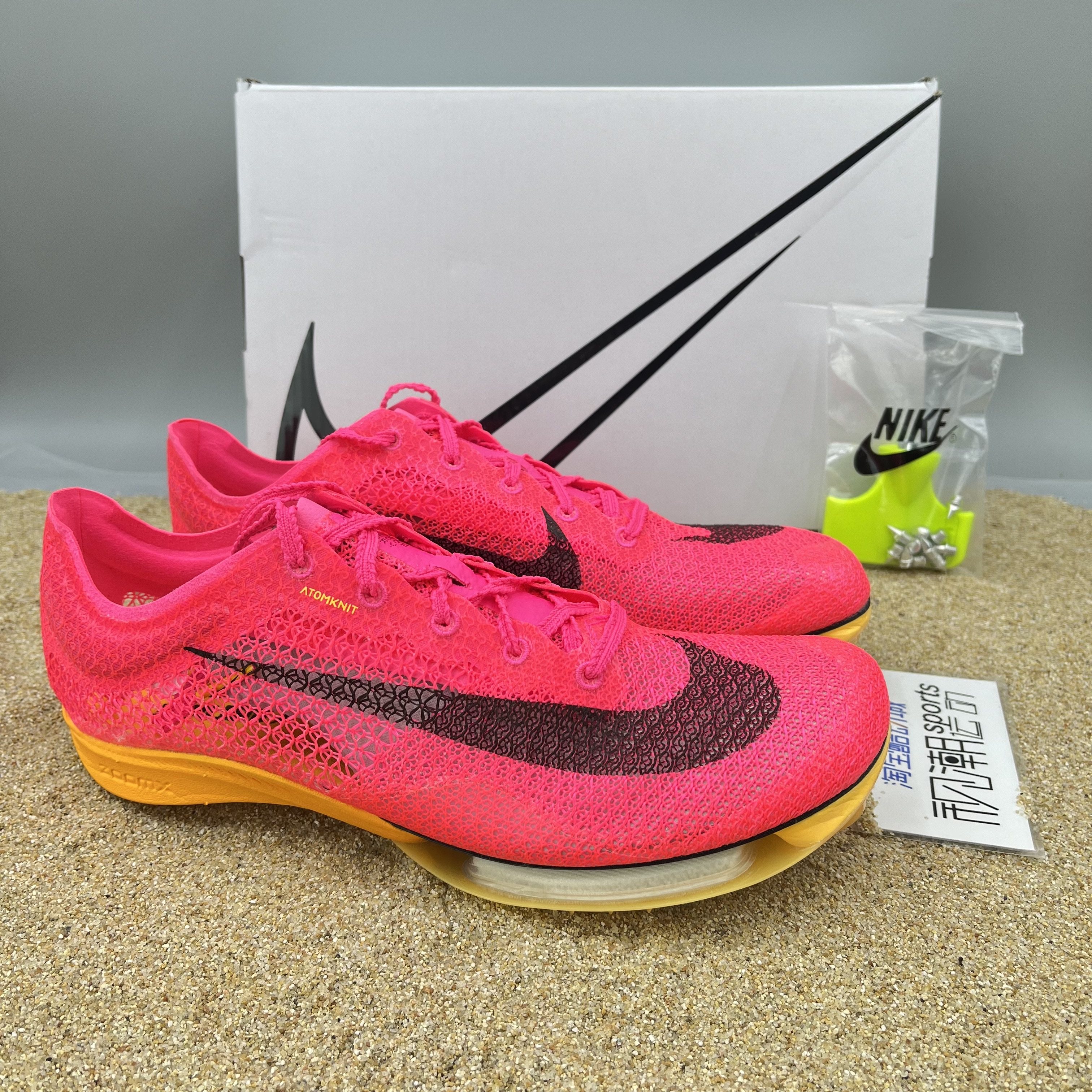 Nike耐克AirZoom “Victory”透明粉男女田径跑道钉鞋CD4385-600