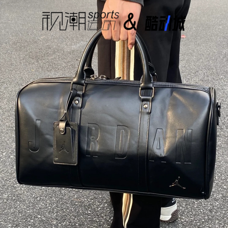 Jordan黑色男女大容量健身包手提包单肩包斜挎包旅行包HA6466-011