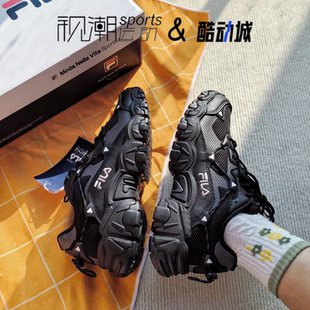 F52W242110FBK 运动休闲鞋 FILA斐乐猫爪一代 黑色女子厚底老爹鞋