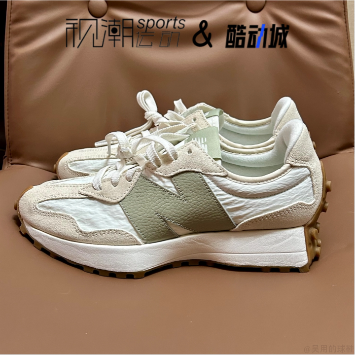 NewBalance NB 327白色女子舒适百搭耐磨低帮休闲跑步鞋WS327FTB