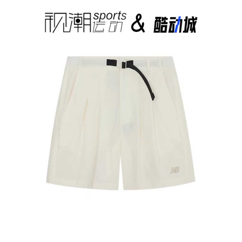 NB象牙白女短裤舒适透气运动休闲