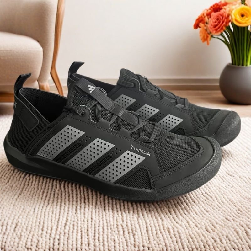 Adidas阿迪达斯DAROGA 25黑色男女轻便透气户外溯溪涉水鞋HQ9170