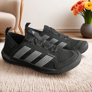 Adidas阿迪达斯DAROGA 25黑色男女轻便透气户外溯溪涉水鞋HQ9170
