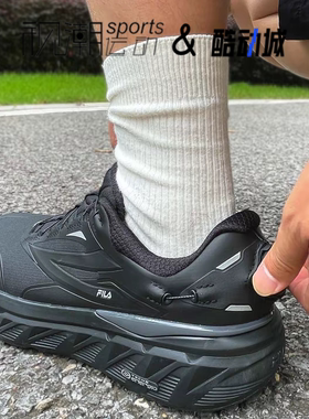 FILA斐乐BOA探险家黑色男百搭休闲运动户外登山鞋A12M341201FBA