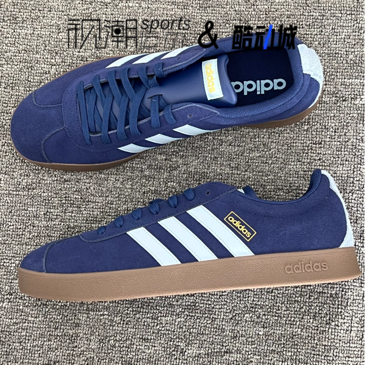 阿迪达斯VLCOURT2.0深蓝板鞋