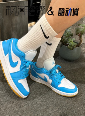AJ1蓝白女运动休闲复古篮球板鞋