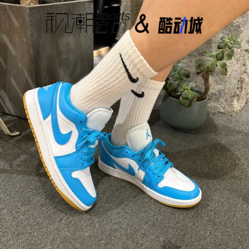 AJ1蓝白女运动休闲复古篮球板鞋