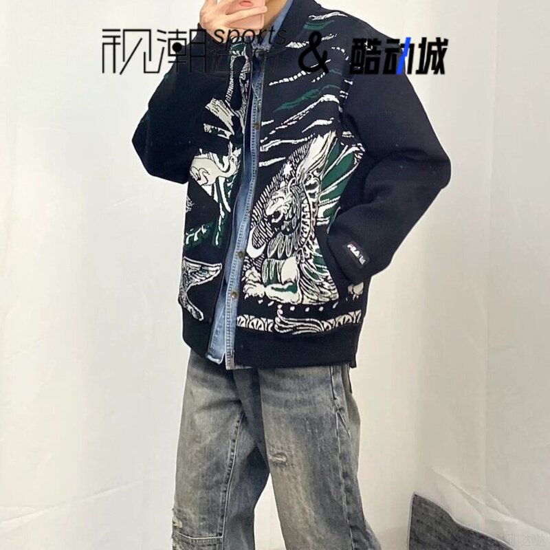 斐乐满印一运动休闲百搭夹克外套