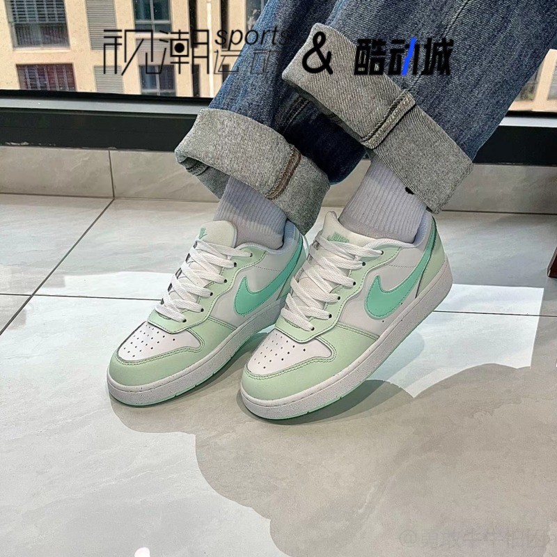 耐克CourtBorough白青大童板鞋