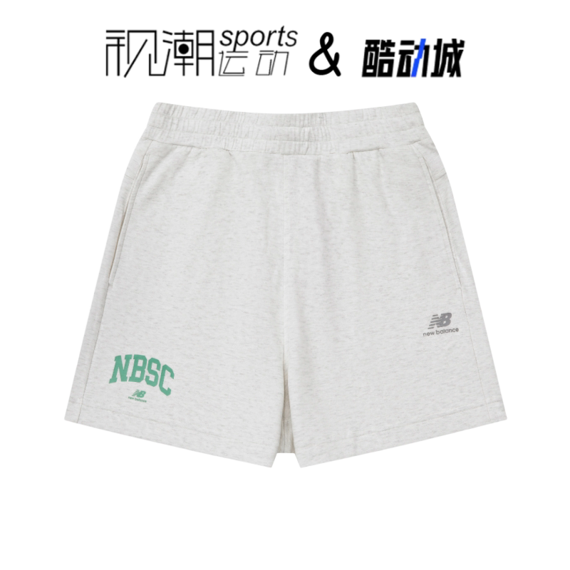 NB灰色针织短裤舒适百搭休闲运动
