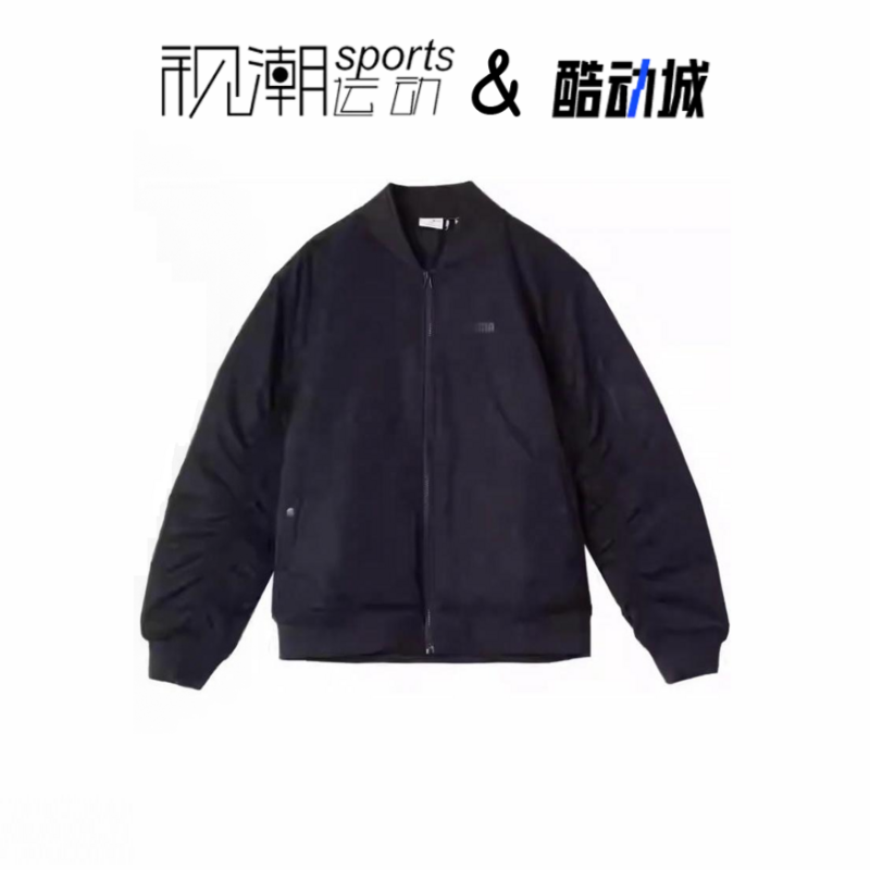 彪马藏蓝棒球领棉服外套运动休闲