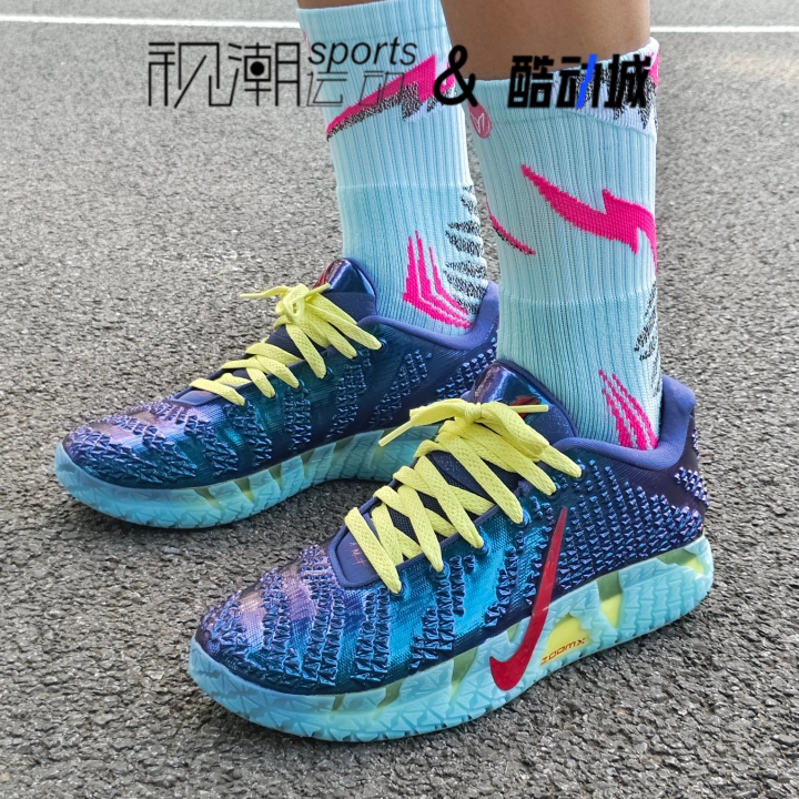 耐克莫兰特三代蓝色男实战篮球鞋