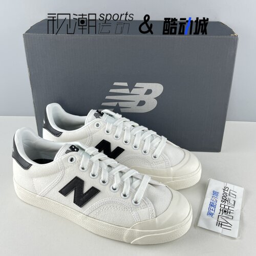 NB100白黑男女舒适薄底帆布板鞋