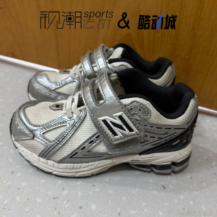 NB1906白银魔术贴简约运动休闲鞋