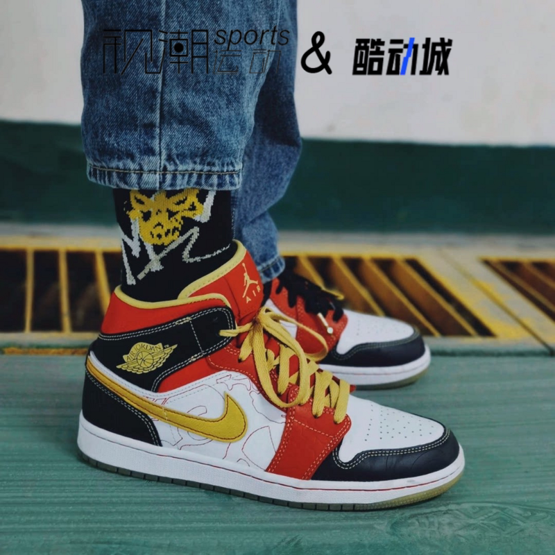 AJ1白红时尚潮流休闲运动篮球鞋