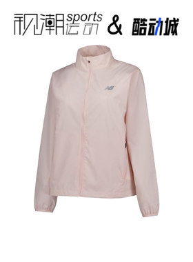 NewBalance NB粉色女子立领透气运动休闲工装夹克外套WJ41243-OUK