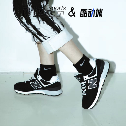 NB574黑色经典复古潮流百搭跑鞋