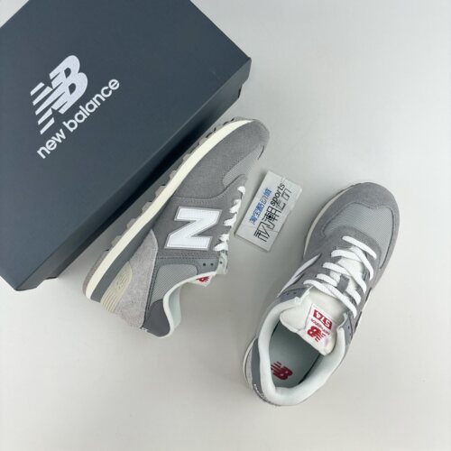 NB574灰白男女复古减震跑步鞋