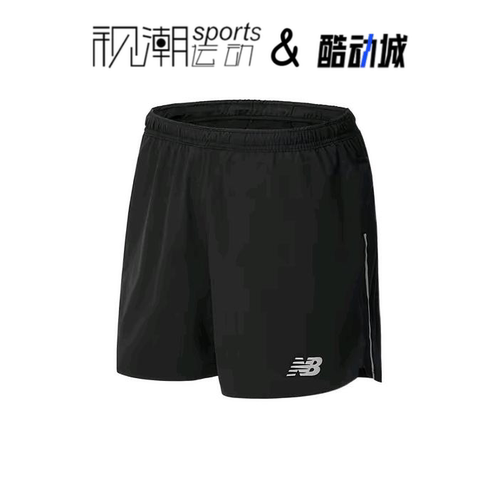 NB黑色男直筒短裤百搭休闲运动